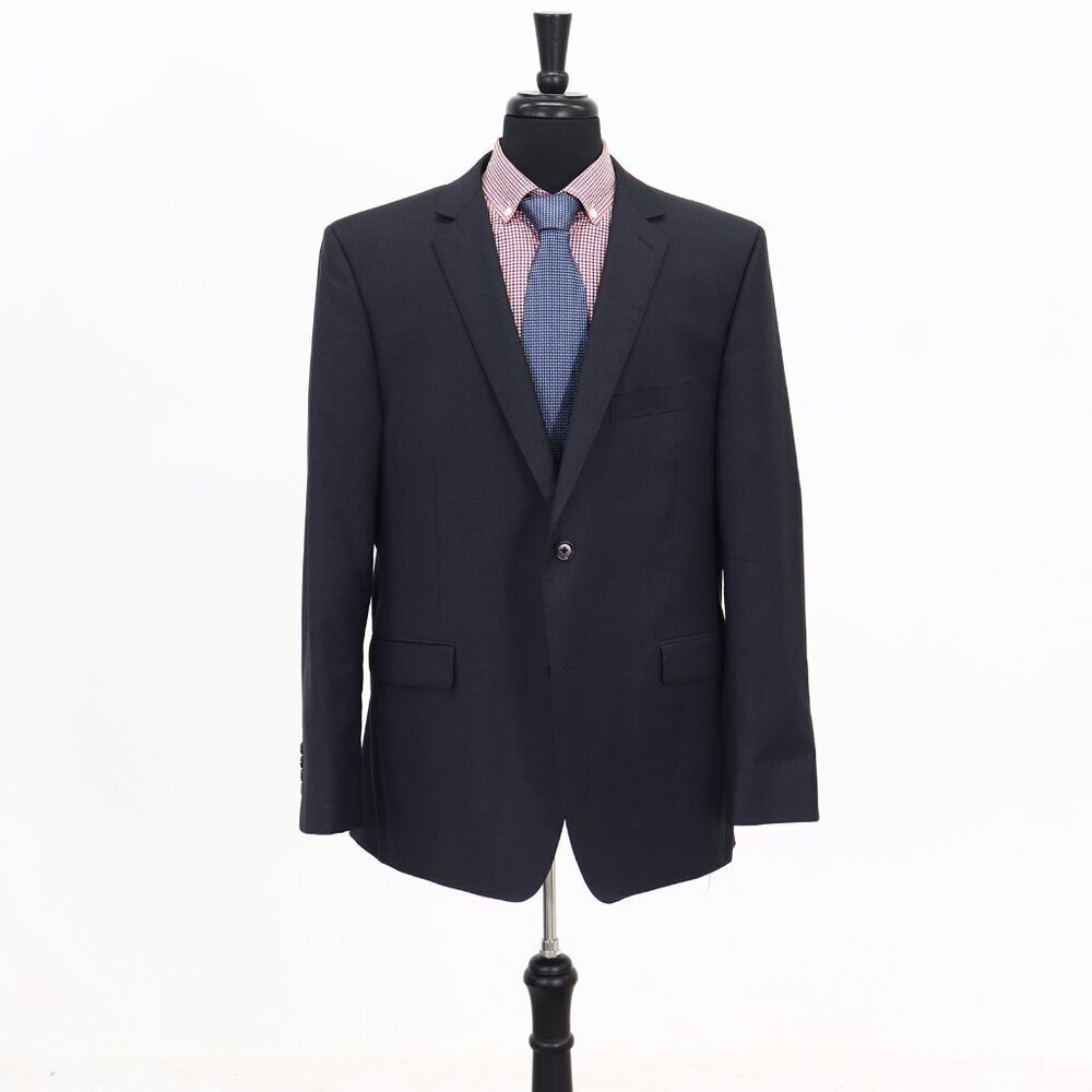DKNY 48R Gray Solid 2-Button Sport Coat Blazer Jacket G772